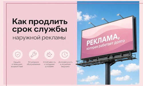 Как продлить срок службы наружной рекламы в  Гудермесе