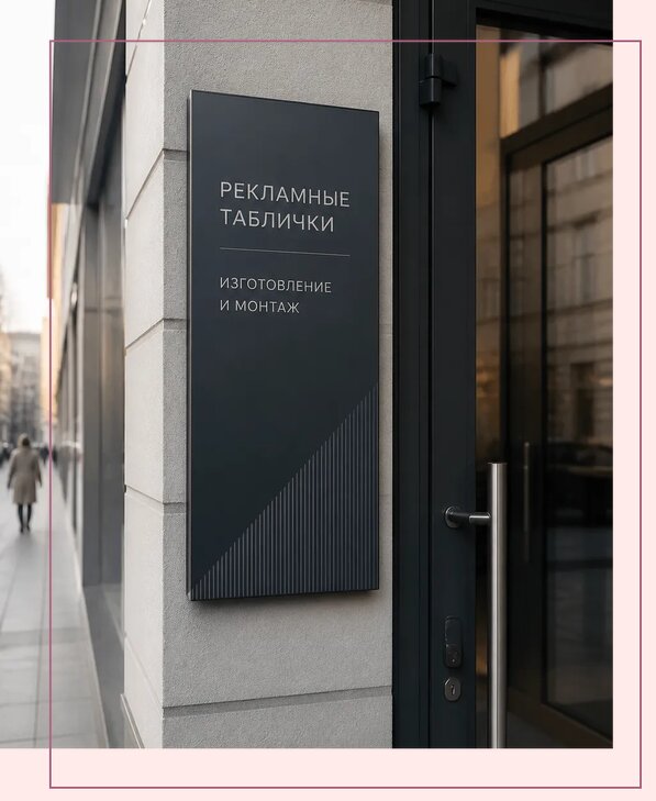 Рекламные таблички в Гудермесе по цене от 4611 р. | Аванза-Гдр