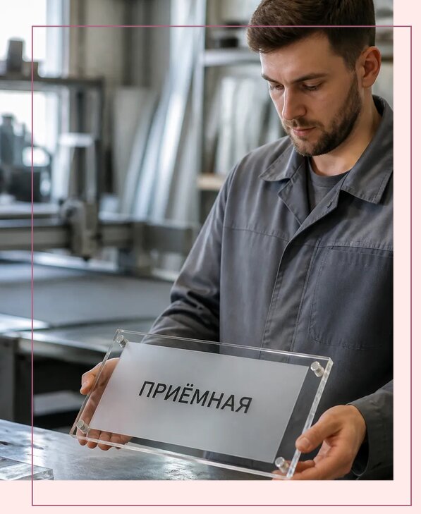 Таблички из оргстекла на заказ в Гудермесе от 3996 р. | Аванза-Гдр