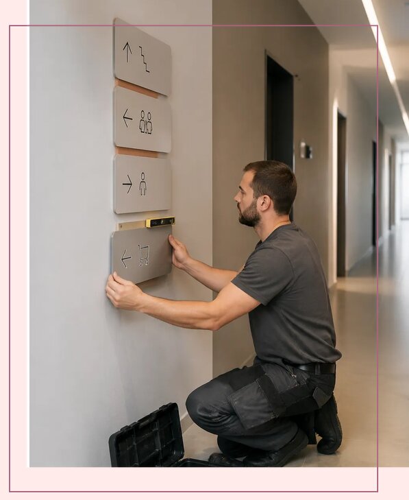 Изготовление и монтаж интерьерной навигации в Гудермесе